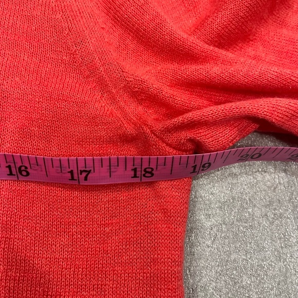 [M]Banana Republic Coral Red Silk Blend Knit Sweater NWOT - Picture 4 of 6
